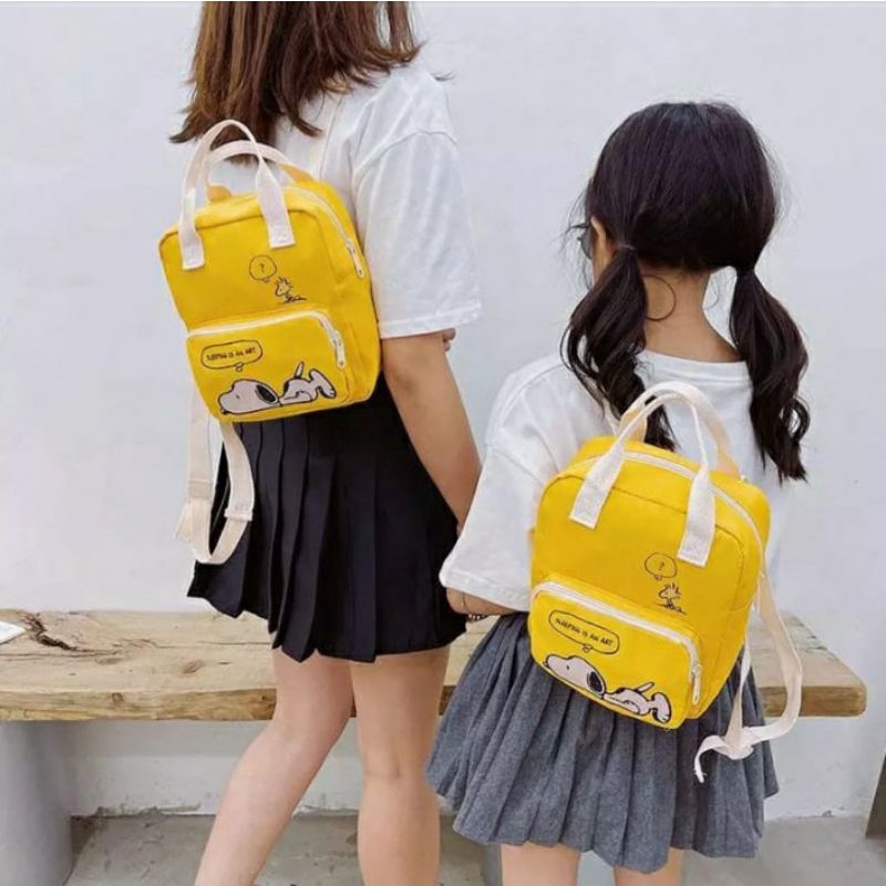 dem_sare / DS1176  SNOPIE  TAS RANSEL MINI Tas Ransel Wanita Fashion Tas Ransel Anak Karakter Cartoon