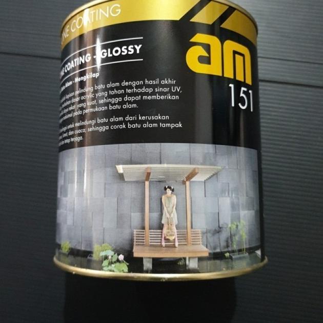 Cat vernis pelapis batu alam stone coating AM 151 AM151 clear gloss