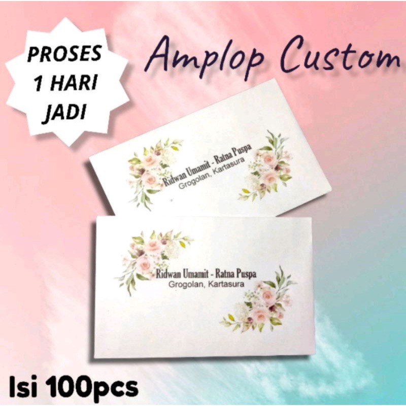 

Amplop Kondangan Custome Nama dan Alamat