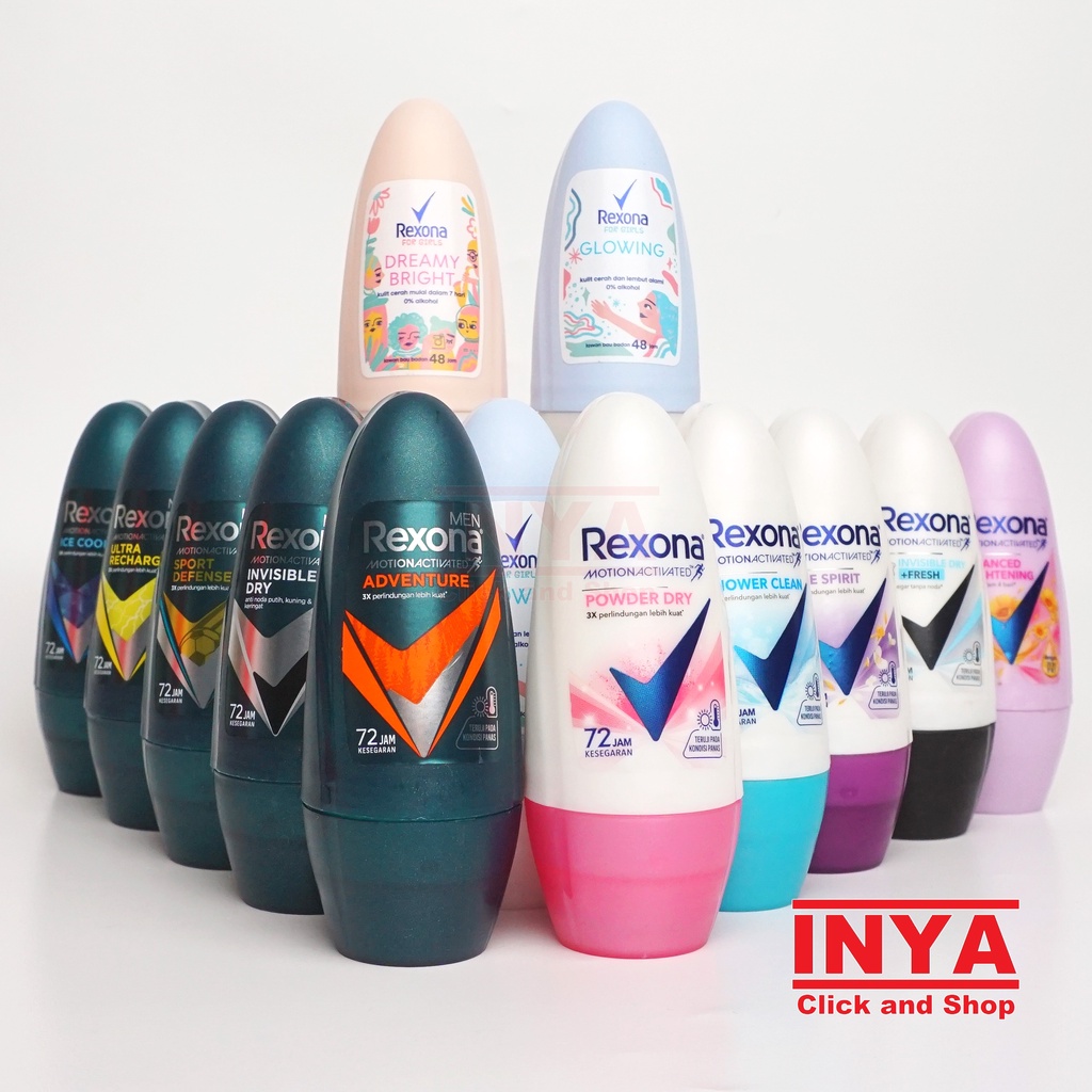 REXONA FOR GIRLS GLOWING 40ml - Deodorant Roll On