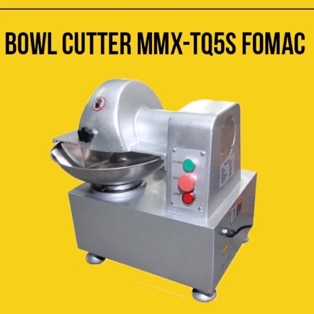 BARU  Fomac MMX-TQ5s Mesin penggiling dan pengaduk adonan bakso | merk fomac mmx tq5s alat giling daging sapi adonan baso ukuran 5 lt liter 5L bahan stainless steel