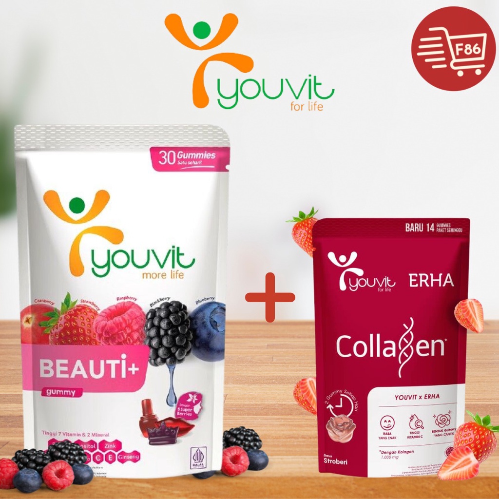 PAKET YOUVIT BEAUTY PACK KECANTIKAN YOU VIT ERHA COLLAGEN BEAUTI