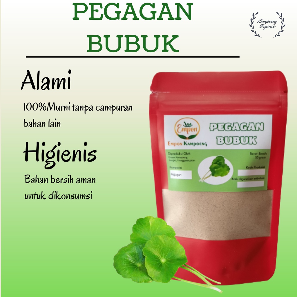 

Daun Pegagan Antanan Bubuk Murni Organik Minuman Jamu Herbal Rempah Tradisional Serbuk Asli Alami Centella Asiatica Powder Organic