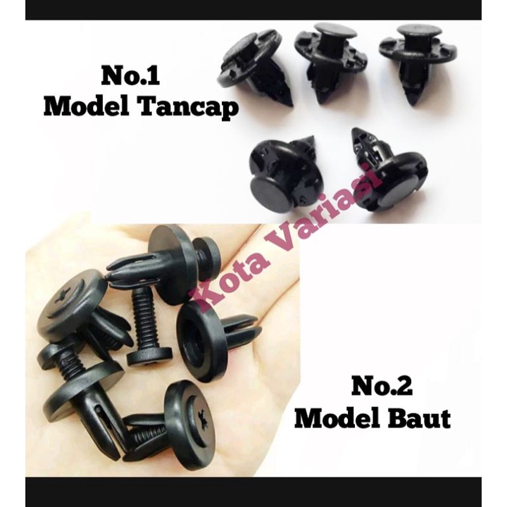 klip kancing Bemper klip Mud Guard Mobil YARIS Universal