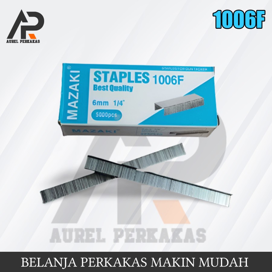 

MAZAKI 1006j Isi Staples Paku Tembak Angin Refill Air Nailer Stapler