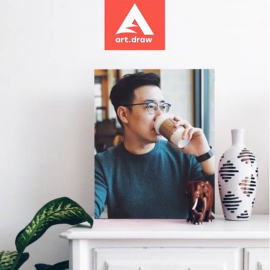 CETAK FOTO  + BINGKAI KAYU (20x30) CETAK FOTO 10R HD QUALITY media mdf + LAMINASI