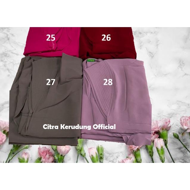 Jilbab Syari Ceruty Babydolls premium import model polos 2 Layer - Merah Maroon