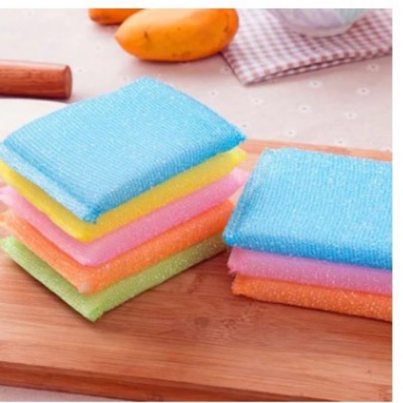 GPSS- Spons Cuci Piring Sendok Garpu Sponge Cuci Piring Spon Cuci Piring Jaring Perlengkapan Dapur Tempat Spons Cuci Piring Wadah Spons Cuci Piring Sponge