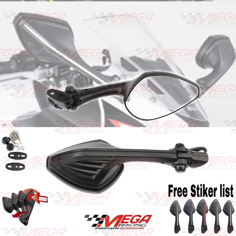 SPION FAIRING NAPOLEON LIBRA KACA SPION LIBRA REAR MIRROR WINGLET  ZX,10R ZX10R ZX636 CBR250 NMAX R15 R25 GSX NINJA 150 NINJA 250 HAYABUSA DUCATI R15 V2 V3 V4 ZX25R CBR 250 150 CBR150R R6 LEXI ADV AEROX PCX FI