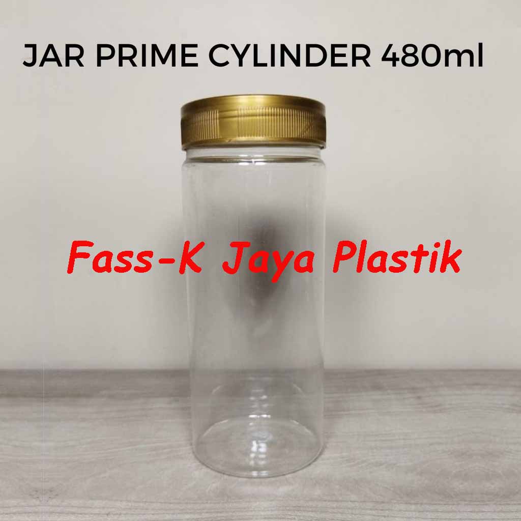Toples Plastik Tabung 480ml / Toples Kue Snack / Toples jar cylinder Silinder 480 ml / toples bumbu 