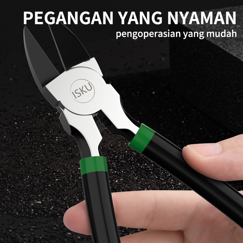 ISKU Plastic Cutting Nippers 6 inch/Tang Potong Kawat 6 inch Carbon steel/pemotong kawat bracket gigi