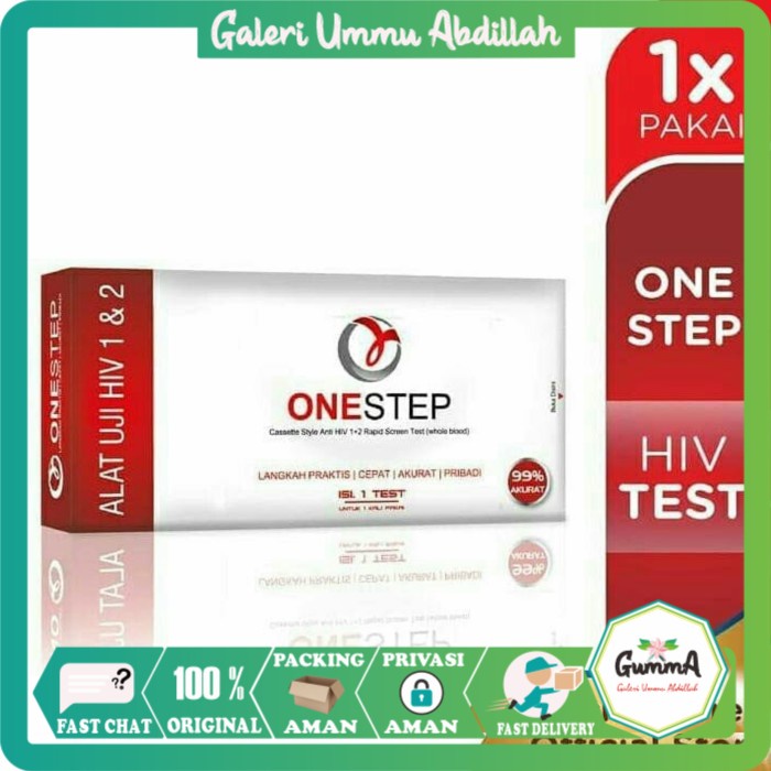 Onestep HIV Test Akurat Uji HIV 1 & 2 One Step HIV Alat Tes HIV