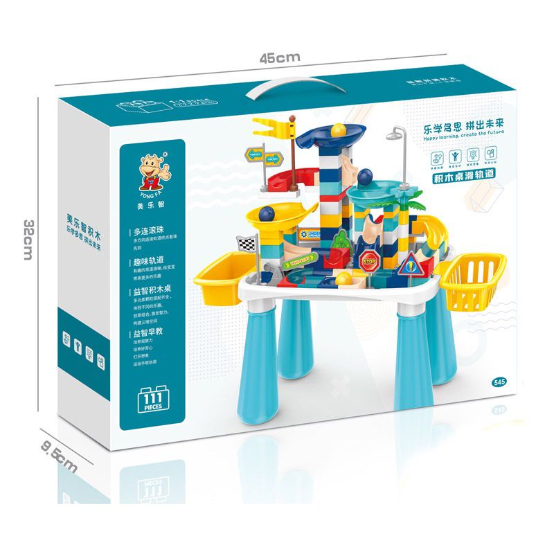 111pcs BUILDING BLOCK TABLE MEJA LEHO MAINAN EDUKASI ANAK BALITA