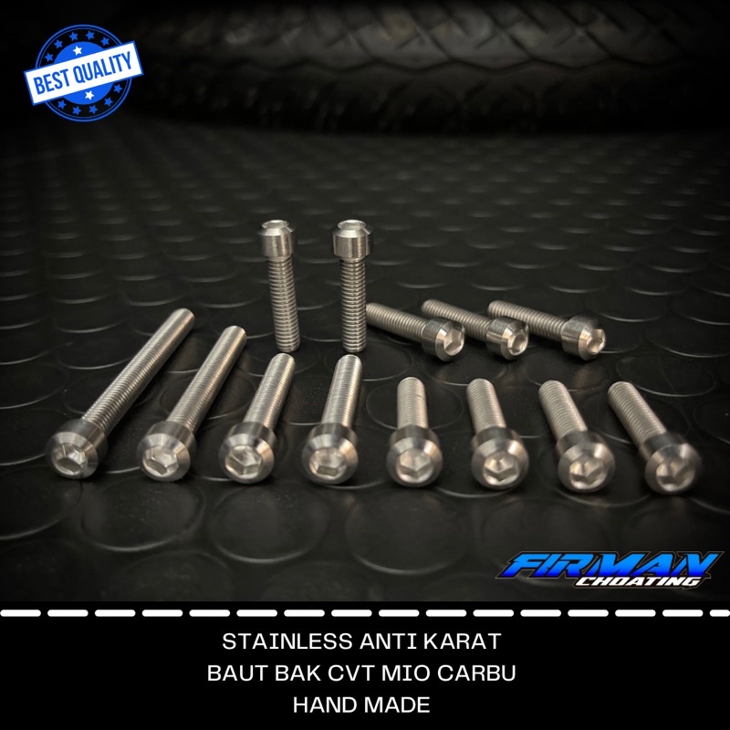 Baut set bak blok cvt mio karbu mio sporty mio smile garnis custom stenlis model titanium