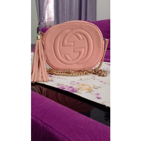 tas sling rantai brand gucci preloved