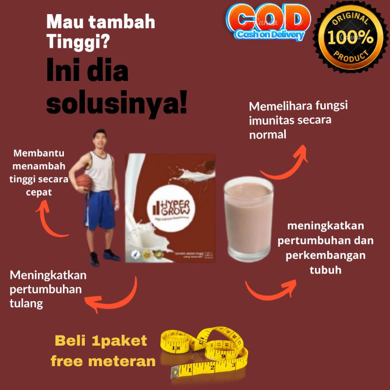 Peninggi Badan Hypergrow || susu calsium + kapsul || tumbuh tinggi