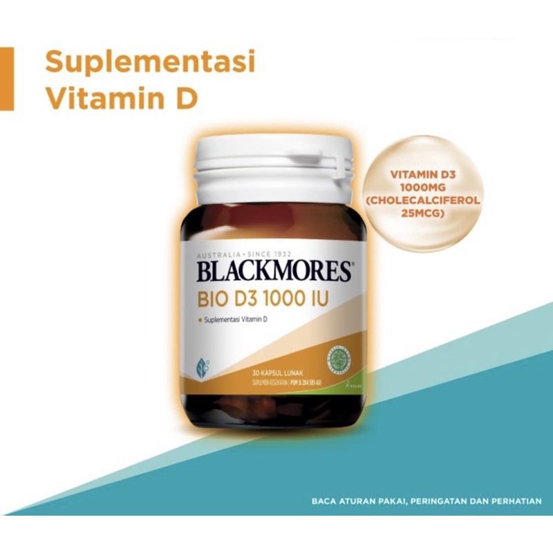 Blackmores Bio D3 1000IU (30) + Blackmores daily immune C 500 mg (30)