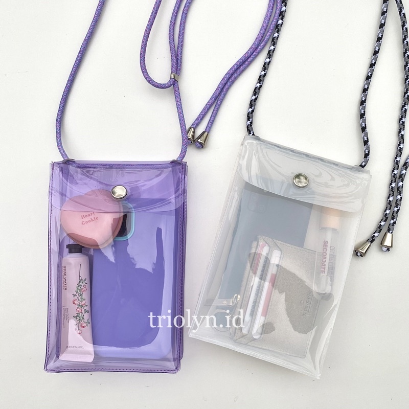 Tas hp transparan pouch hp (tas konser transparan pvc)