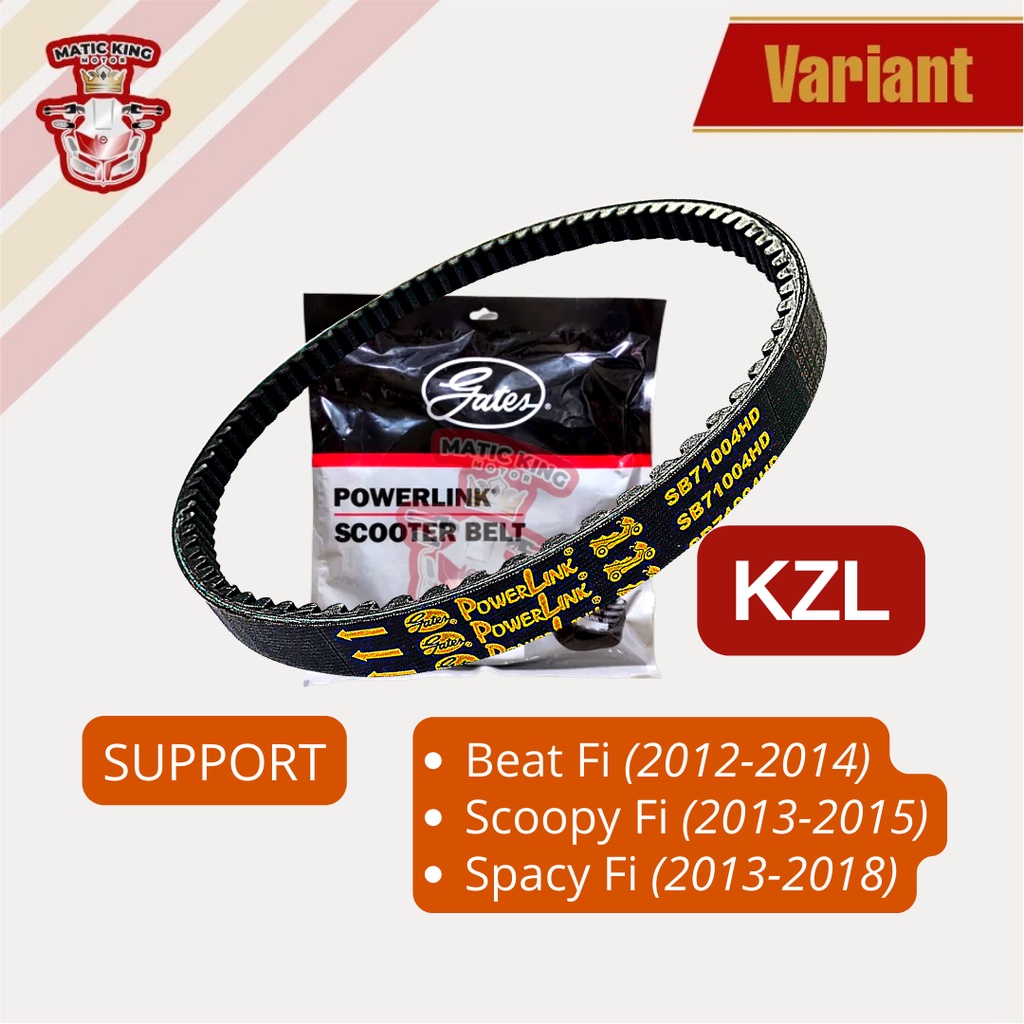 V belt Vanbelt Scoopy ESP 110 K16 Gates Powerlink Made in Thailand