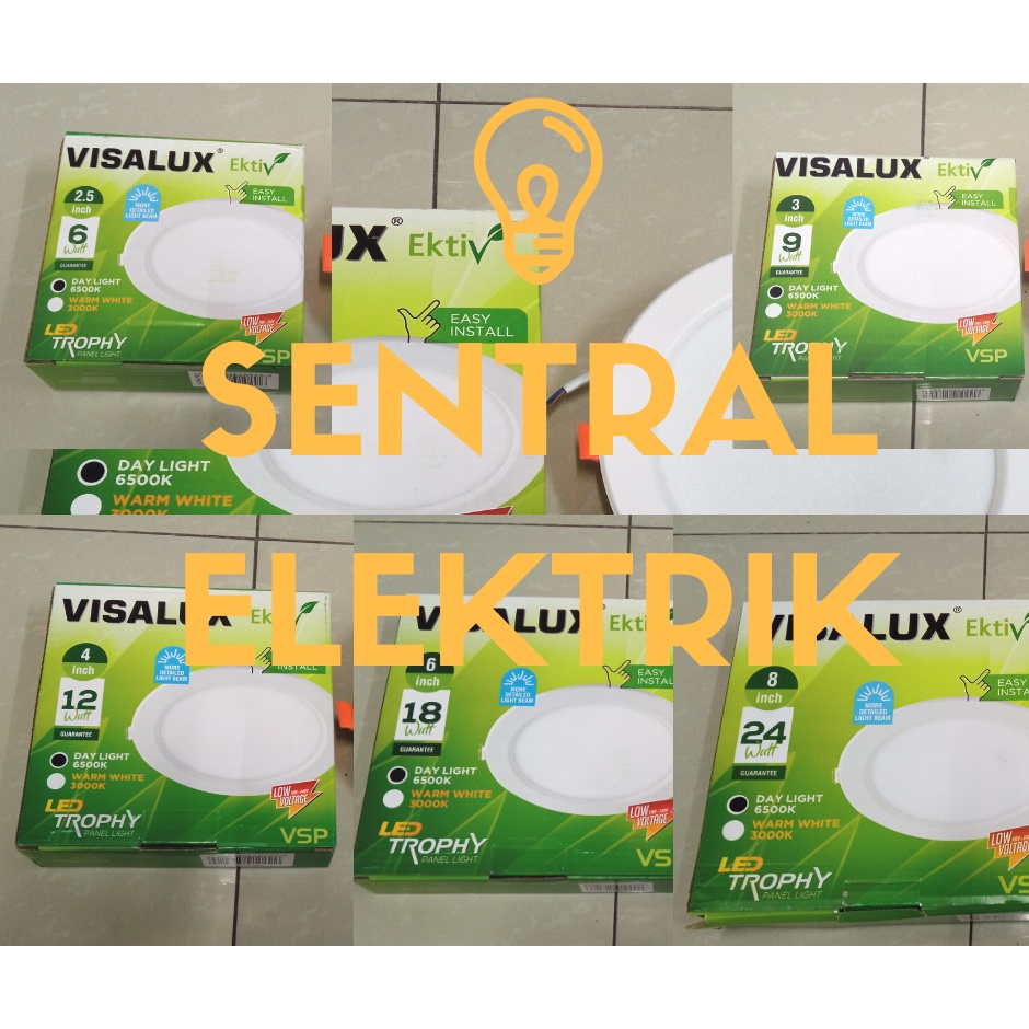 Downlight VSP Round VISALUX lampu downlight round merek VISALUX VSP 6W 9W 12W 18W 24W