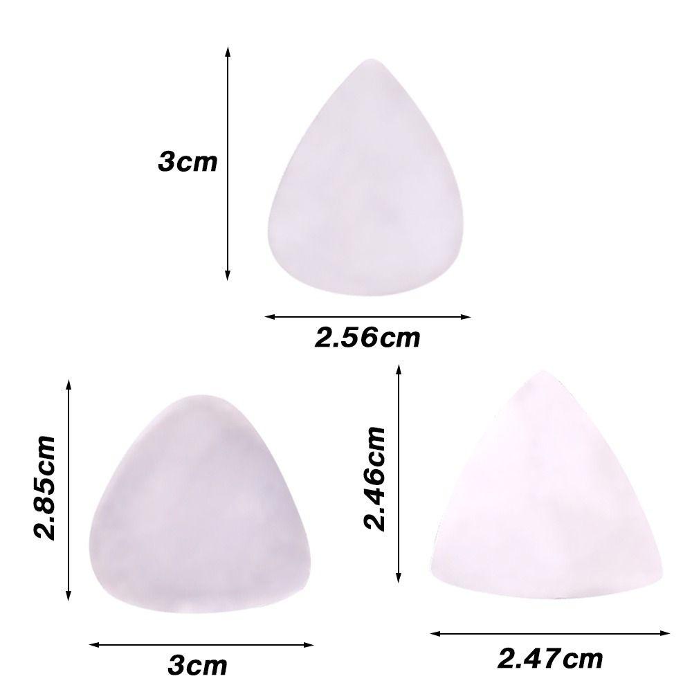 Nanas 10pcs/pak Picks Gitar3 * 2.56cm/2.85 * 3cm/2.46 * 2.47cm Aksesoris Plectrum 0.3mm Gitar Bass Picks