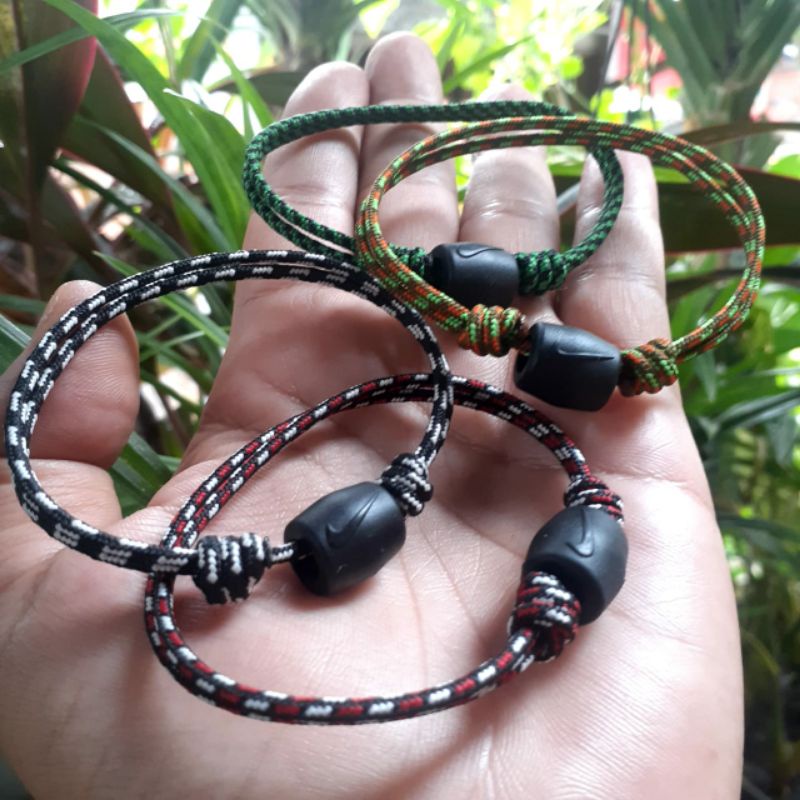 Gelang Tali Simple Prusik Nike Perusik Paracord Couple Simpel Minimalis