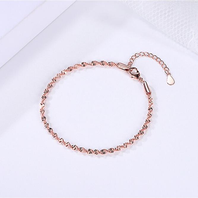 Gelang Wanita Rantai Spiral Caterpillar Copper Cantik Menawan Dalika