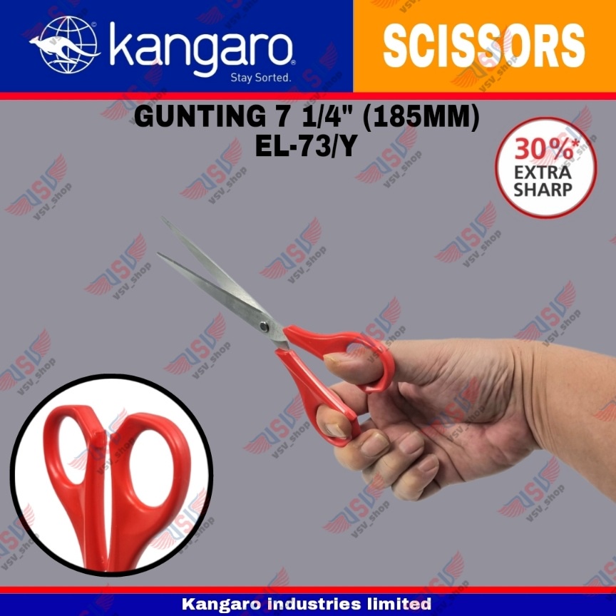 Gunting kain / Gunting kertas / Gunting Stainless Steel 185mm Scissors