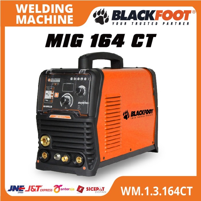 Mesin Las MIG 164 CT Welding Machine MIG Cutting Plasma MMA, MIG, MAG, FCW, CUT - Blackfoot