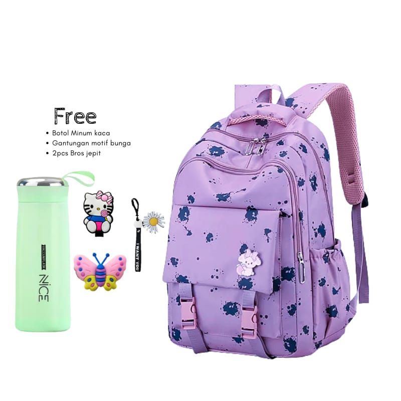 Tas Ransel Wanita Motif Nekopow Ransel Korea Hits Tipe 0099 Tas Ransel GTB