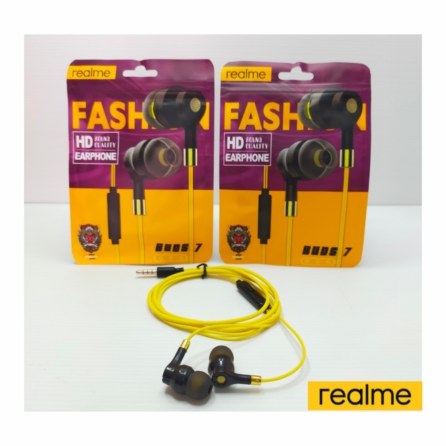 Hf Handsfree hendset Realme Buds 7 Super Bass