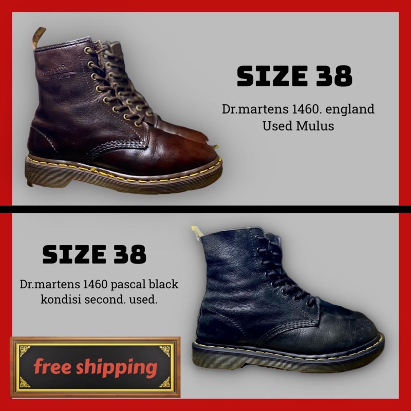 Size 38. Dr martens 1460 Second ( Docmart Dr. martens 1460 1461 101 3989 939 adrian tassel jadon ler