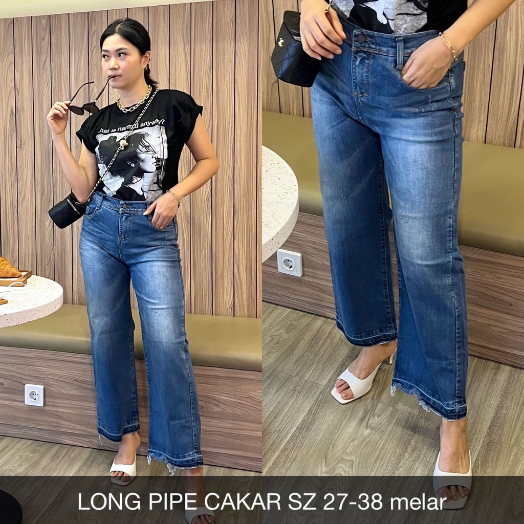 CELANA JEANS WANITA LONG PIPE JEANS SERIES -SYSCLOTHIER