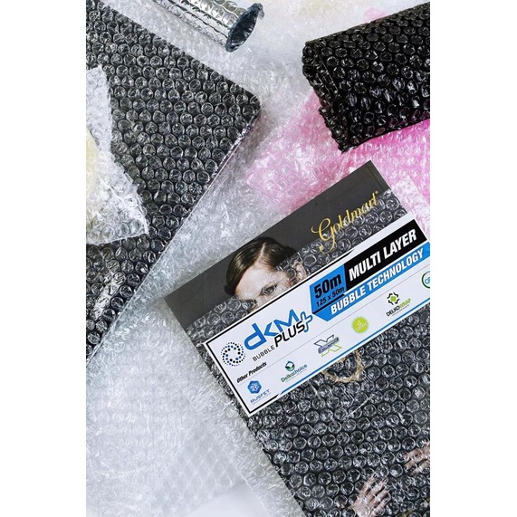 

PLASTIK BUBBLE WRAP DKM+ GREEN - BUBLE LAPISAN PACKING - 125CMx50M, GREEN