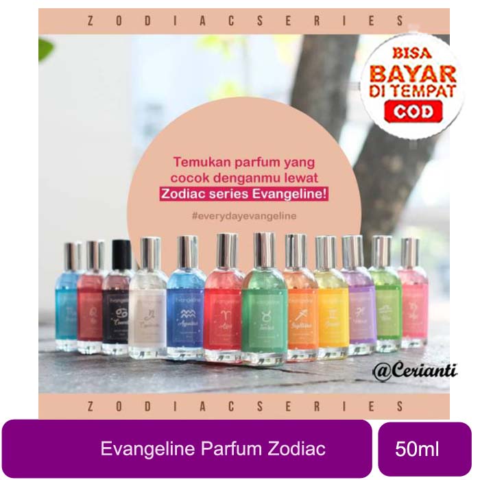 [READY] [FREE BUBBLE WRAP] [BPOM] Evangeline EDP Eau De Parfum Zodiac Series 50ML