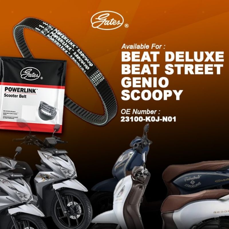 Vanbelt fanbel fanbelt beat injeksi led 2020 genio original gates thailand