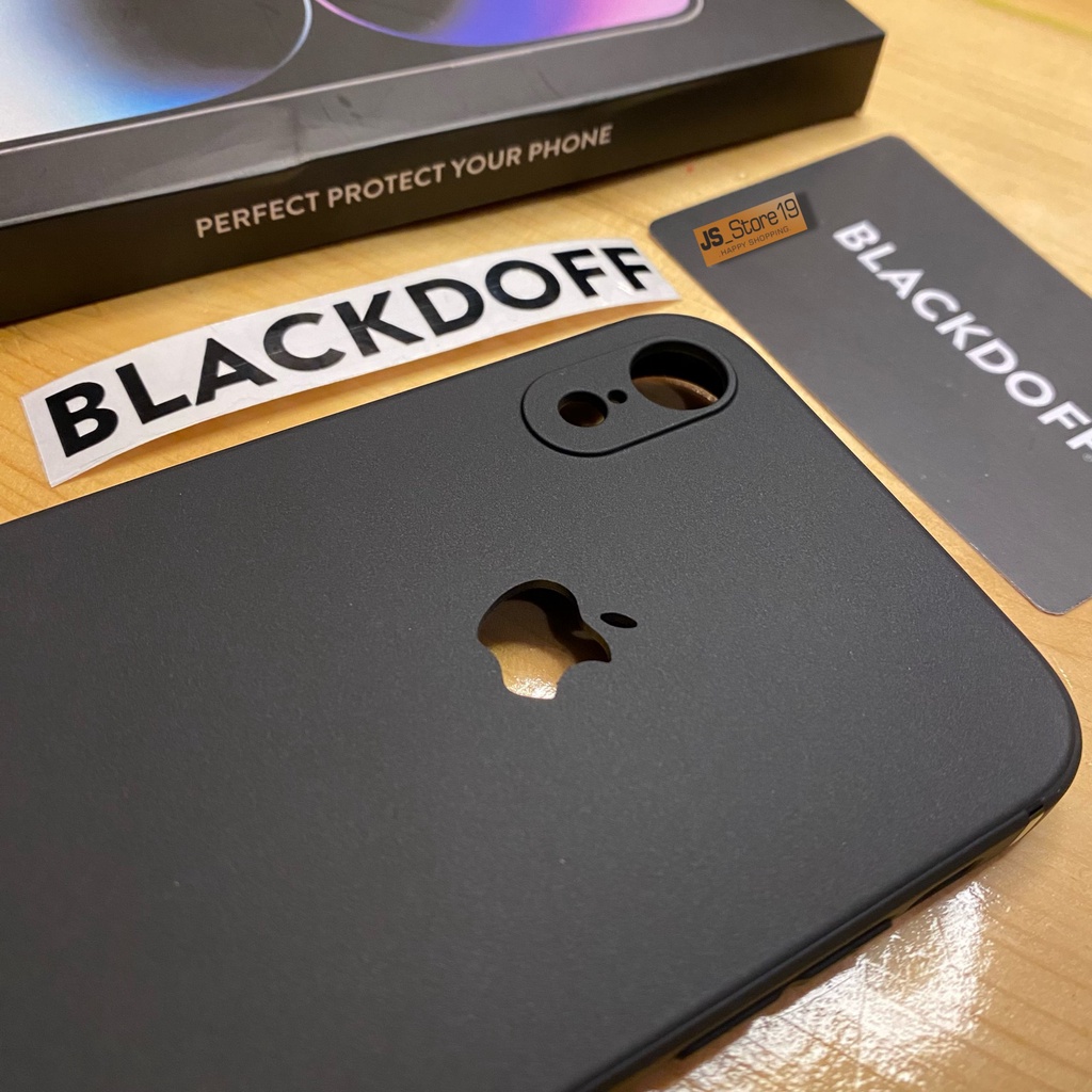 CASE IPHONE XR BLACKDOFF MODEL 14 CUT APPLE LOGO ORIGINAL CASE BLACK MATTE HITAM DOFF PREMIUM DESIGN