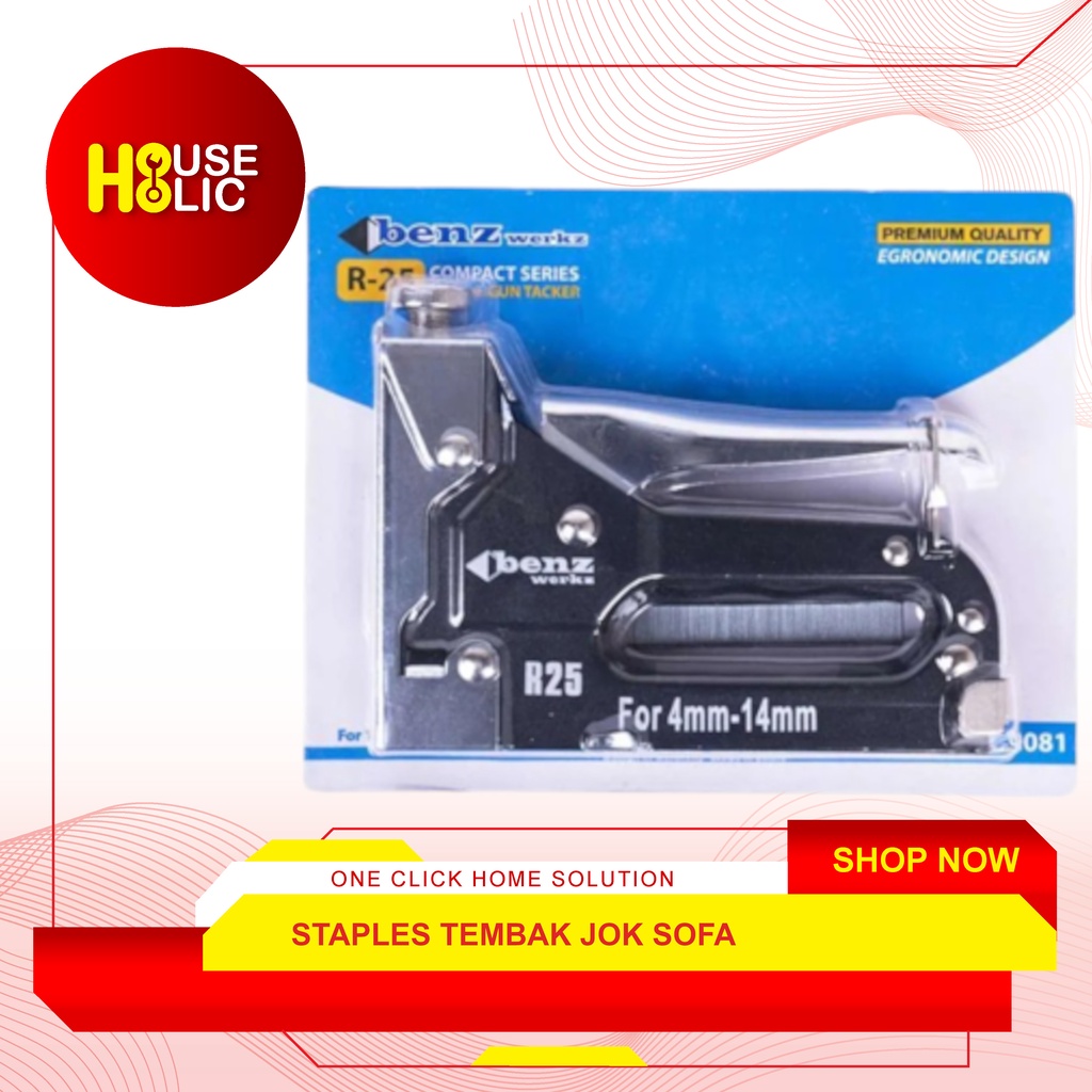 Staples Gun Tacker 4 - 14 mm / Staples Tembak R 25 Staple Steples Gun