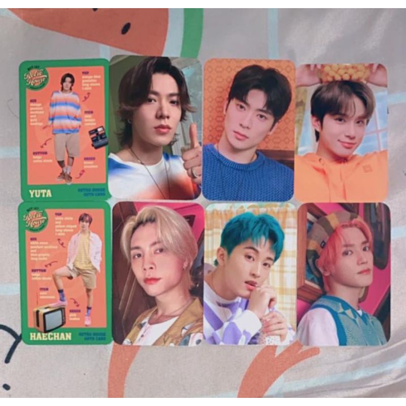 Link khusus pc ♡ Official md retro house nct 127 ootd card pack, concept, selca taeyong yuta & tinca