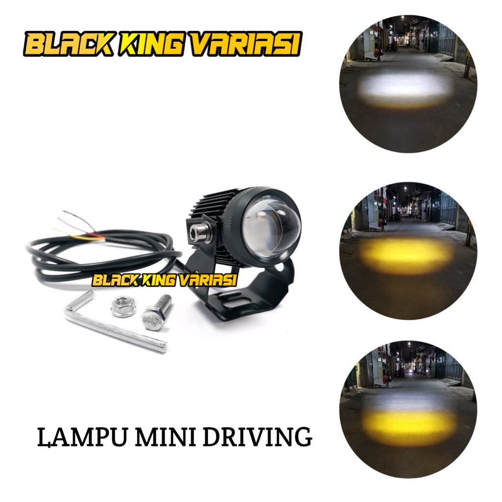 Lampu Tembak Sorot Laser Gun LED D2 Foglamp 20 Watt Lampu Mini Driving Lampu Lase Fog Lamp LED