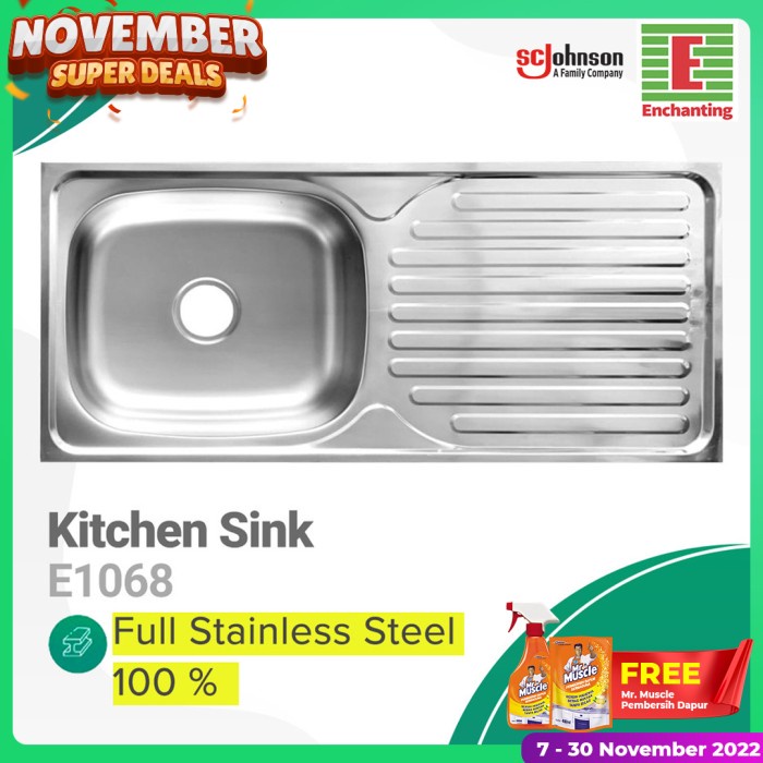 Filter Bak Cuci Piring / Kitchen Sink Europe Enchanting E1068