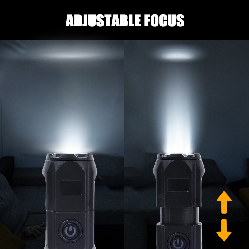 Lampu Senter Led 3 Mode Multifungsi Tahan Air Dengan Baterai 1200mAh