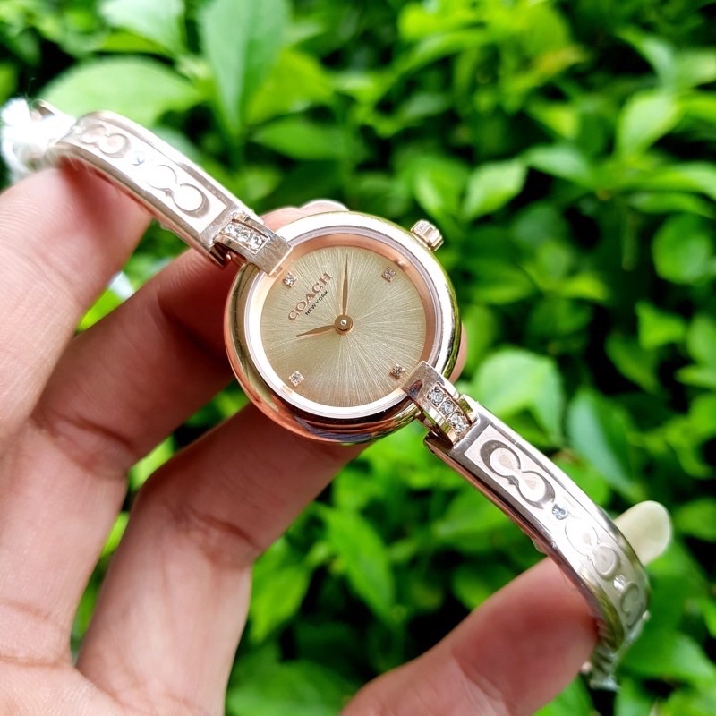 jam tangan wanita COACH ori bm all steel