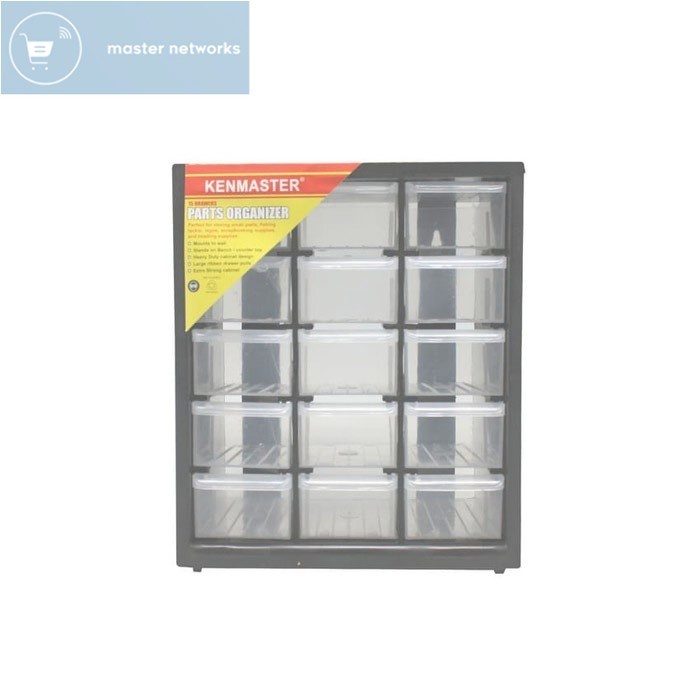 Kenmaster Rak Drawer 15 Susun Laci Kecil Komponen Sparepart