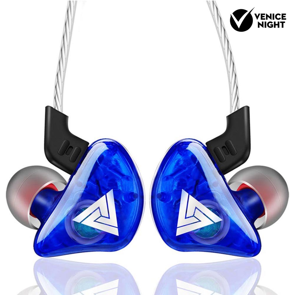 (VNEP) (Berkabel) QKZ-AK5 Portable Heavy Bass In-Ear Earphone Olahraga Headphone dengan Mic