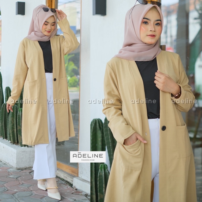 Milano Kardigan LD100 - Cardigan Wanita Korea Kasual Outer / R.7 - 293-6790