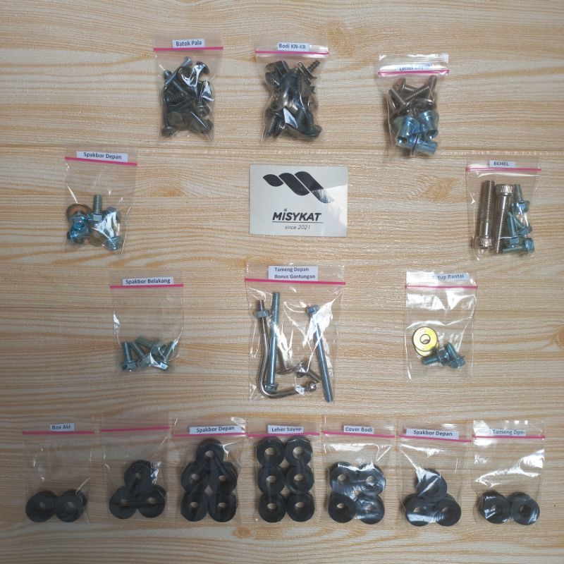Gratis Ongkir/COD/Baut Yamaha F1ZR/Bodi set F1ZR Yamaha/Set lengkap Baut Yamaha/F1ZR Yamaha motor/Mo