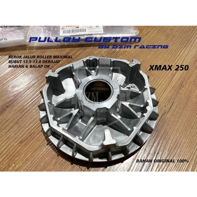 Pulley CVT Rumah Roller DZM Racing Yamaha Xmax 250 Modifikasi Berkuali