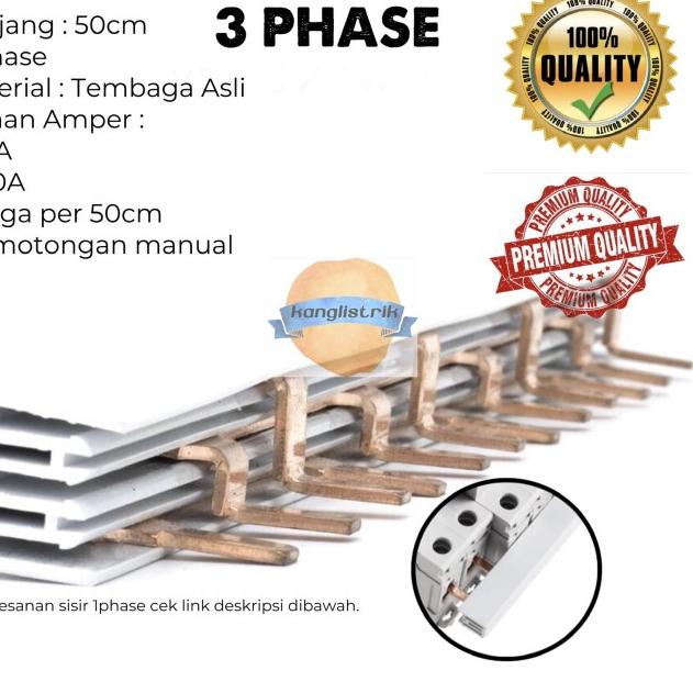 BUSBAR SISIR MCB 3 PHASE SISIR MCB 3P 63A 100A - 63A