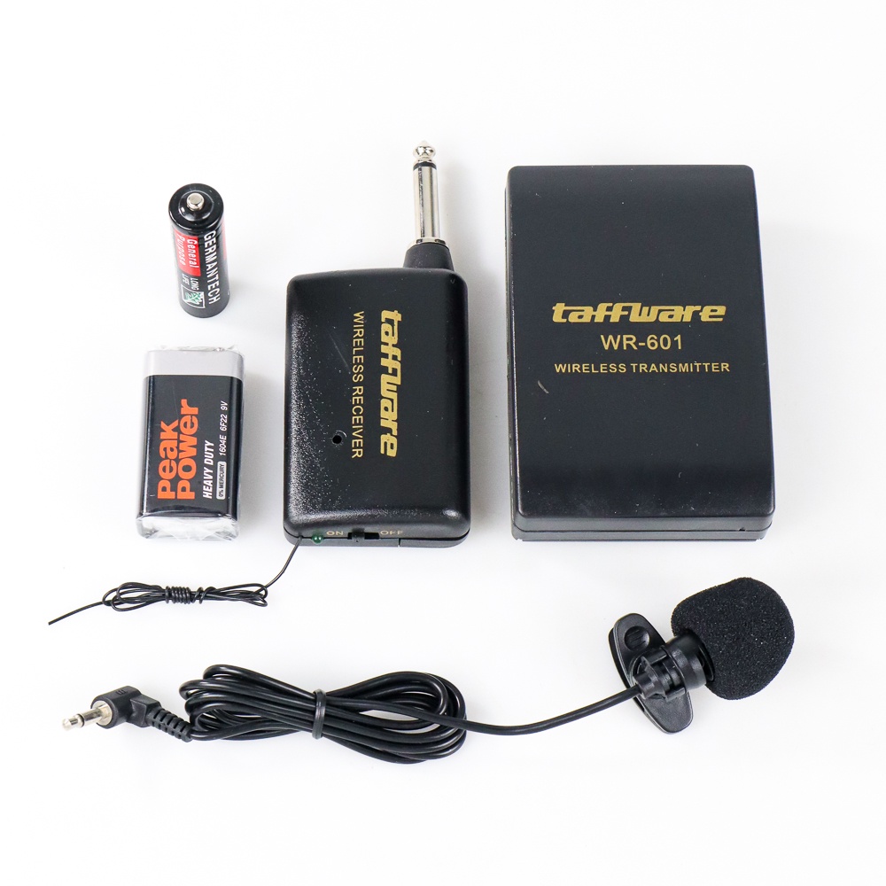 Taffware Wireless FM Transmitter &amp; Receiver Professional Microphone - OMSK71BK